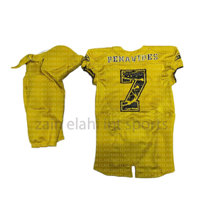 Uniformes de football américain unisexe Tackle Twill Nom et numéro Meilleur maillot et short imprimés par sublimation - Product Image 4