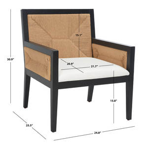 เก้าอี้พักผ่อนสไตล์โมเดิร์นแบบดั้งเดิม DreamCraft Hudgins ผลิตจากเวียดนาม สำหรับใช้ในห้องนั่งเล่น ห้องทำงานภายในบ้าน - Product Image 5