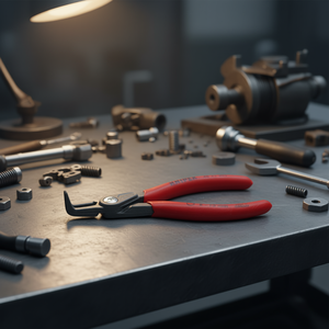 คีมตัดวงแหวนนิปเป็กซ์ รุ่นพรีซิชั่น สีเทาเคลือบอะโนไดซ์ สำหรับวงแหวนภายในในรูเจาะ - Product Image 3