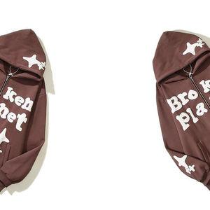 Hombres Custom Rhinestone Sublimación Sudaderas DTG DTF Impreso Sudadera Streetwear Oversized Pullover Factory Supply - Product Image 2