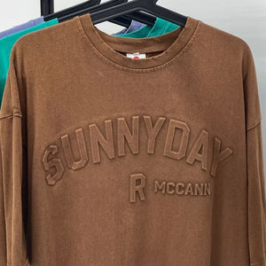 Camisetas de Algodón Tejido Unisex, Camisetas Sublimadas Transpirables con Estampado Personalizado OEM para Hombre y Mujer, Venta al Por Mayor - Product Image 3