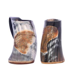 Dropshipping Cornes à boire viking artisanales originales, Mug viking, Mug à bière unique d'inspiration médiévale, Coupe de bœuf artisanale - Product Image 1