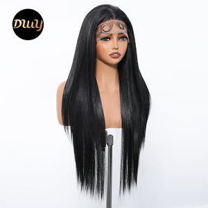 Perruque Lace Frontale DWY Longue 13x6, Cheveux Vierges Pré-Pluckés, Dentelle Transparente, Dentelle Frontale Extensible de 6 Pouces, 36 Pouces Extensible - Product Image 5