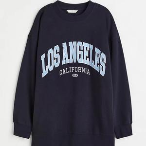 Sweat-shirt long pour femmes Sweat-shirt en coton avec logo personnalisé Sweat-shirt d'hiver pour femmes - Product Image 1