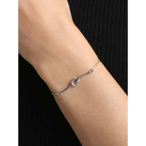 Bracelet à breloques en argent sterling 925 CLARA, élégant accessoire de bijouterie fine - Product Image 4