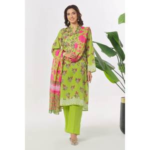 Conjunto de traje de jardín verde de 3 piezas sin coser para mujer - Product Image 1