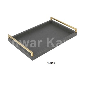 Hammered Copper <b>Round</b> <b>Serving</b> <b>Tray</b> - Product Image 6