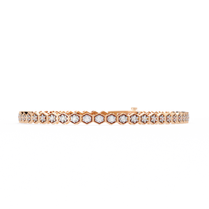 "18k <b>Gold</b> Lab Grown Diamond Bracelet-Elegant & Dazzling" - Product Image 1