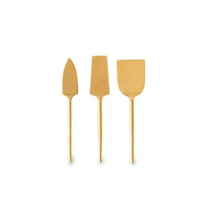 Top personnalisé en laiton couteau à fromage ensemble sculpté à la main désert couverts ensemble Design de luxe pas cher prix - Product Image 5