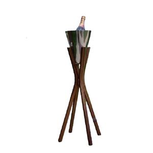 Best Arrival Top Quality Silver Shiny Finishing Tall Designing <b>Champagne</b> Chilled Bottle Ice <b>Bucket</b> <b>With</b> <b>Stand</b> - Product Image 6