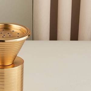 Porte-encens en métal doré, best-seller, design moderne, support à encens Bakhoor, design moyen-oriental, pour usage domestique au Golfe - Product Image 6