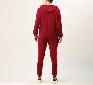 Survêtement 100% coton de qualité supérieure pour hommes Matériau respirant à motif solide Disponible en plusieurs couleurs - Product Image 2