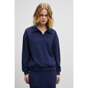 เสื้อสเวตเชิ้ตคอโปโลผ้าเนื้อนุ่มยืดหยุ่นสำหรับผู้หญิง GRIMELANGE SILKEN - Product Image 4