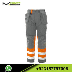 New Waterproof Lightweight <b>Trousers</b> Safety Hi <b>Vis</b>,winter,workwear Workwear Construction <b>High</b> Quality 100% Polyester <b>Trouser</b> - Product Image 5