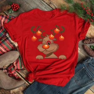 Tendencias 2025 Feliz Navidad Logotipo personalizado Sublimación Camiseta Tops Camiseta para hombres Navidad y eventos especiales Camiseta para hombres - Product Image 4