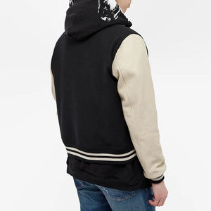 Chaqueta universitaria de retazos con estampado de primavera personalizado 2025 para hombre con estilo, cuello levantado, estilo callejero para jugadores de béisbol - Product Image 6