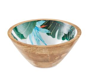 Bol à salade en bois massif fait à la main Nouveau design Forme moyenne Mariages Fêtes Restaurants Bol en bois de vente chaude - Product Image 5