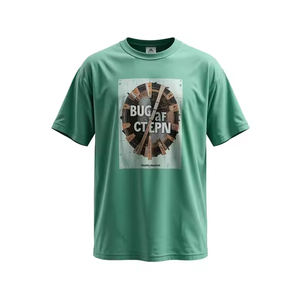 T-shirts personnalisés pour hommes avec étiquette Logo personnalisable au design vierge pour le travail ou à des fins promotionnelles - Product Image 1