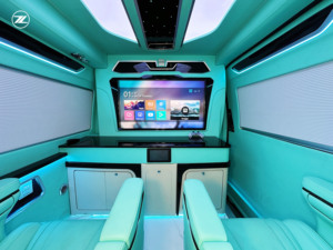 Furgone Executive |   Hiace 7 Posti Automatico a Benzina Guida a Sinistra Fari LED Cabina <span class=keywords><strong>Blu</strong></span> con Divisorio Completo - Product Image 6