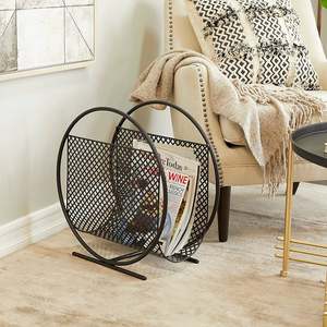 Geometric <b>Magazine</b> Holder Black Single Slot Metal <b>Magazine</b> Holder Hot Sale Product Fresh Arrival 2024 - Product Image 2