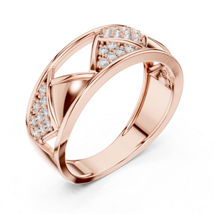 Anillo de Compromiso Clásico con Diamante Cultivado en Laboratorio, Oro Rosa de 14K, Corte Redondo, 0.32 Quilates, Certificado IGI, para Mujer |   Diamante Cultivado Nuevo - Product Image 5