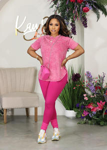 Chándales personalizados para mujer, nueva ropa cómoda para el salón, conjunto informal de ropa de mujer en blanco a la moda - Product Image 4