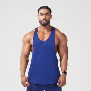 เสื้อกล้ามออกกำลังกายผ้าฝ้ายระบายอากาศได้ดีสำหรับผู้ชายเสื้อออกกำลังกายฟิตเนส stringer - Product Image 3