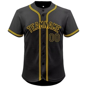 Camiseta de Béisbol Transpirable Personalizada de Talla Grande para Clubes Deportivos, con Botones al Frente, Ropa de Equipo, Fabricante OEM con Logotipo Personalizado, 100% Poliéster - Product Image 5