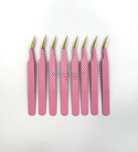 Meilleures pointes de fibres Pince à épiler professionnelle pour une adhérence parfaite aux cils Ne glisse jamais Même les cils de 0.03mm Coude à 90 degrés - Product Image 5