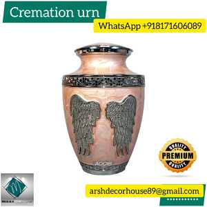 Venta al por mayor Regal Remembrance Classic Adt Urnas de cremación Diseño de León moderno Hecho a mano Metal Aluminio para Memorial Mejores precios - Product Image 4