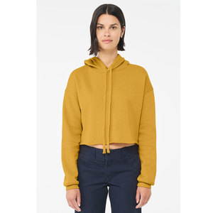 เสื้อครอปมีฮู้ดแฟชั่นเสื้อครอปมีฮู้ดแขนยาวสีพีชเสื้อครอปมีฮู้ดพิมพ์ลายสำหรับผู้หญิง - Product Image 5