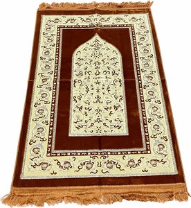 เสื่อปูสวดมนต์มุสลิม Sajida ทำจากผ้านวมเสื่อสวดมนต์มัสยิดตามสั่ง - Product Image 1