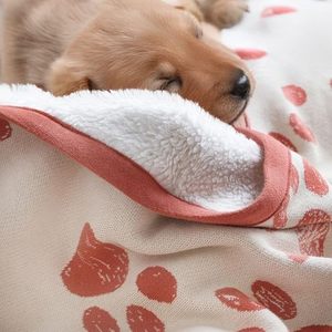 ผ้าห่ม Patiatic Sherpa - 80x100cm (100% ผ้าฝ้ายอินทรีย์-450gr) amberglow/ สีเบจ - Product Image 1