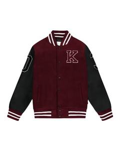2025 ODM, venta al por mayor, chaqueta Letterman Varsity personalizada para hombre, chaquetas de béisbol universitarias de tela de lana, chaqueta de talla grande para hombre - Product Image 1