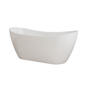 Signature Design Freestanding Soaking Tub FW-8823-59 Modern Durable Acrylic Bathtub for Apartment Indoor Use - Product Image 6