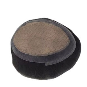 Perruque toupet en cheveux humains 100% soie Pro Remy Virgin Raw Taz Indian Hair - Product Image 5