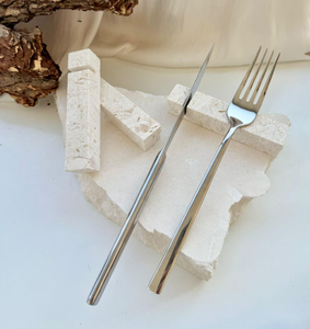 Resto de cubiertos para el hogar para tenedor, cuchillo, palillo, mesa metálica plateada, reposapiés para cuchara y pinzas para ollas para restaurantes, hoteles - Product Image 3