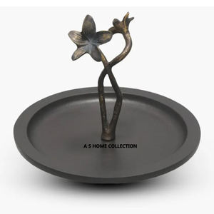 Diseño de rama de flores, decoración de boda, mesa de Metal, soporte para pastel, Pilar dorado redondo, soporte para decoración de pasteles de 2 niveles - Product Image 4