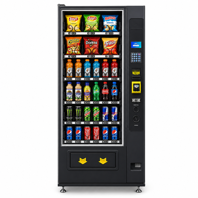 RUNYANG Custom Combo Smart Outdoor Unmaned Ai Ai Powered Automatic Food Can Drink Vending Machine with Elevator