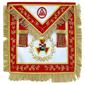 Factory Made Custom Design FREEMASON MASONIC EMBROIDERED REGALIA Embroidered Tee Level Provincial Dress <b>Apron</b> <b>WHITE</b> Masonic - Product Image 2