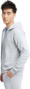 Comfortable pullover men <b>hoodie</b> with <b>trendy</b> design long sleeve adjustable hood soft breathable fabric front pocket autumn style - Product Image 4