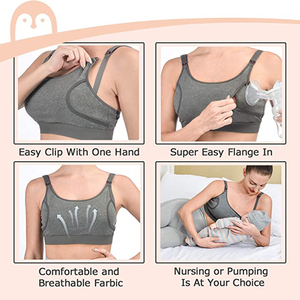 Soutien-gorge de grossesse mains libres pour femmes, de haute qualité, soutien-gorge de maintien et d'allaitement réglable, vente en gros OEM - Product Image 4
