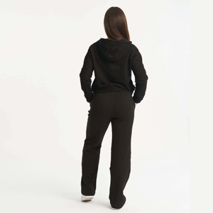 Ensemble de survêtement pour femme en coton biologique 100% écologique de qualité supérieure, avec un sweat à capuche oversize à poche avant et un pantalon de jogging à revers, pour l'hiver - Product Image 6