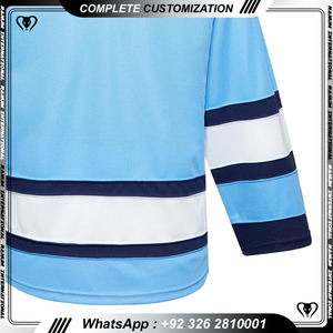 เสื้อเจอร์ซีย์เล่นฮ็อกกี้น้ำแข็งผ้าโพลีเอสเตอร์สำหรับผู้ชายเสื้อกีฬาฮอกกี้น้ำแข็งออกแบบได้ตามต้องการสไตล์ใหม่ - Product Image 3