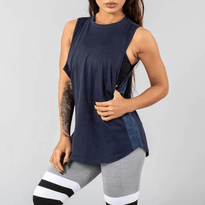 Camiseta Deportiva para Mujer, para Correr, Hacer Ejercicio, Gimnasio, Yoga, Sin Mangas, Talla Grande, Algodón/Bambú - Product Image 6