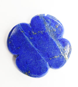 Lapislázuli Natural 12mm Tallas de flores Amatista única Cristal marrón Fabricación de joyas Collar Piedra preciosa Maku - Product Image 2