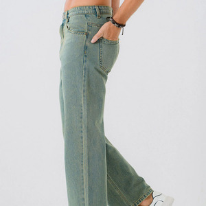 Custom Made Mens Jeans With Distressed Look Soft <b>Fabric</b> Feel And Modern Slim Tapered Fit - Product Image 5