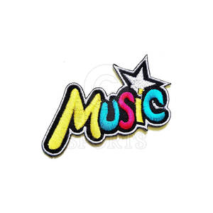 Patch en chenille souple écologique avec bordure Merrow élégante pour vestes Streetwear sacs à dos chapeaux vêtements - Product Image 3