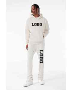 ชุดสเวตเตอร์ผ้าฝ้าย100% เป็นมิตรกับสิ่งแวดล้อมสำหรับฤดูหนาวของผู้ชายระบายอากาศได้ดีสีพื้นแห้งเร็ว - Product Image 1