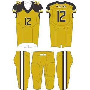 Camisetas personalizadas, camiseta de fútbol americano, 12 paneles, uniforme de fútbol americano, sublimación, transpirable, conjuntos de uniformes de equipo de fútbol - Product Image 3